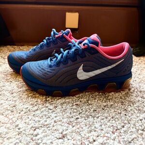 Nike Blue and Pink Running Shoes